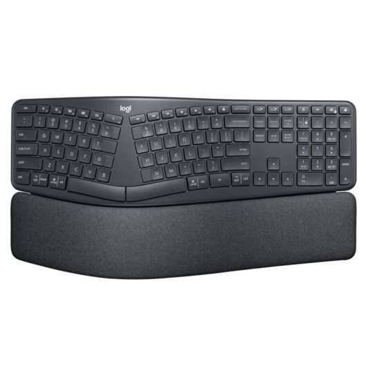 Logitech - Ergo K860 teclado Oficina RF Wireless + Bluetooth Español Grafito