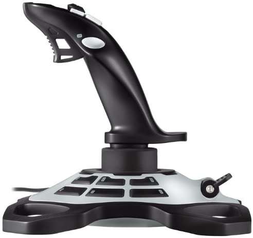 Logitech Extreme 3D Pro Joystick USB - 12 Botones Programables - Disparador Rapido - Ergonomico - Base Solida y Estable - Color Blanco/Negro 1 pieza(s)