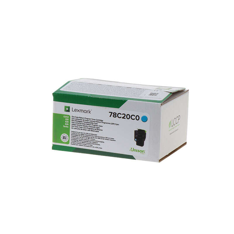 Lexmark CS421/CS521/CS622/CX421/CX522/CX622/CX625 Cyan Cartucho de Toner Original - 78C20C0 Tintasmurcia.com