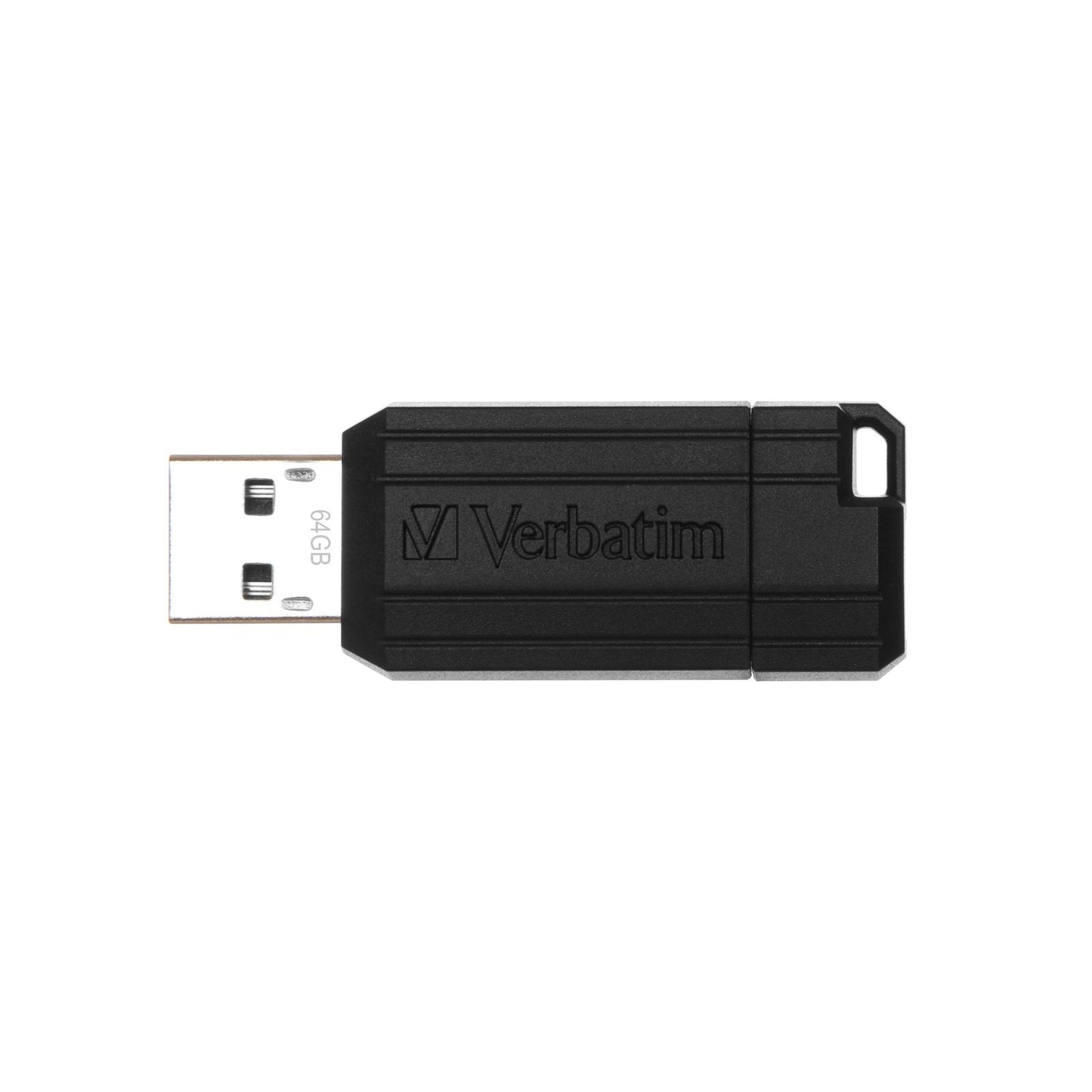 Verbatim - PinStripe - Unidad USB de 64 GB - Negro