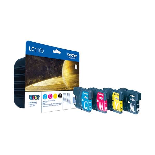 Brother LC1100 Pack de 4 Cartuchos de Tinta Originales - LC1100VALBP Tintasmurcia.com