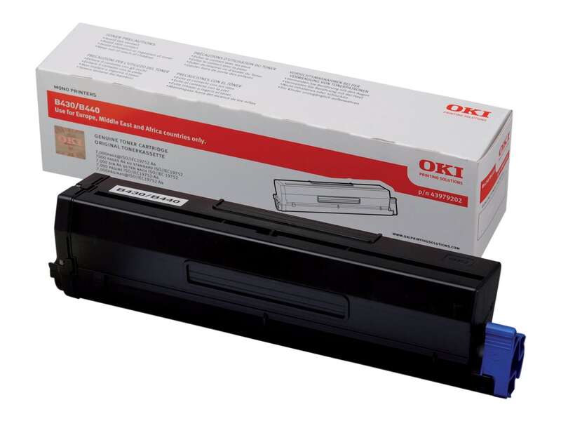 OKI B430/B440/MB460/MB470/MB480 Negro Cartucho de Toner Original - 43979202 Tintasmurcia.com