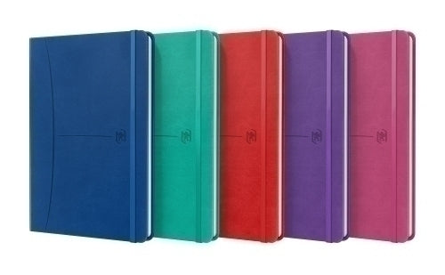 Oxford - CUADERNO SIGNATURE A5 TAPA EXTRADURA 80H RAYADO HORIZONTAL COLORES SURTIDOS VIVOS OXFORD - Pack de 5 unidades -  400163613