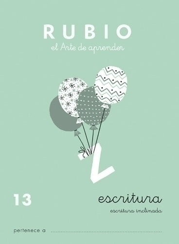 Miquelrius - RUBIO CUADERNO DE ESCRITURA Nº 13 - Pack de 10 unidades