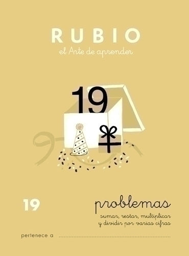 Miquelrius - CUADERNO RUBIO A5 OPERAC.y PROBLEMAS 19 - Pack de 10 unidades