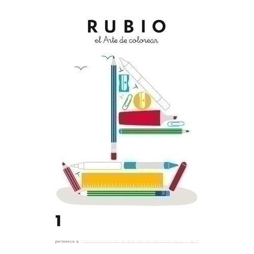 Miquelrius - CUADERNO RUBIO A4 de COLOREAR 1 - Pack de 10 unidades