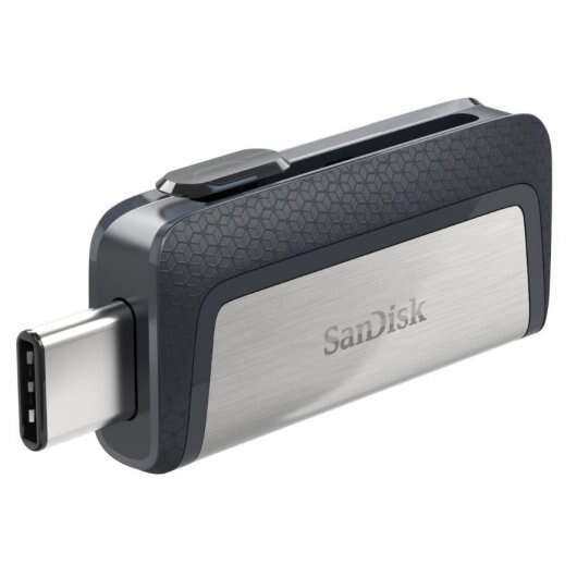 SanDisk - Ultra Dual Drive USB Type-C unidad flash USB 32 GB USB Type-A / USB Type-C 3.2 Gen 1 (3.1 Gen 1) Negro  Plata