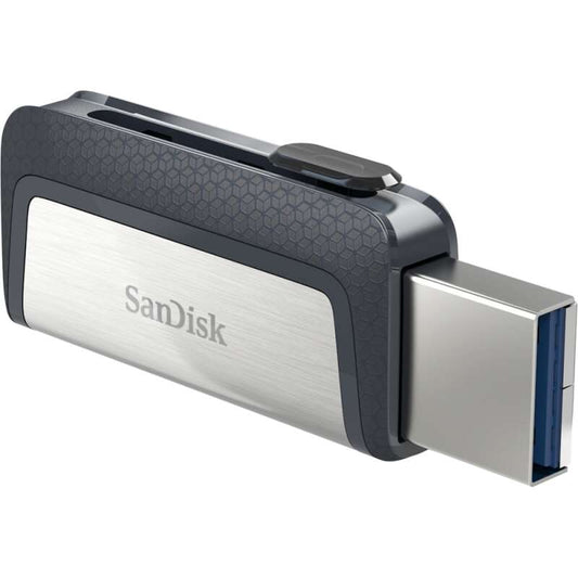 SanDisk - Ultra Dual Drive USB Type-C unidad flash USB 32 GB USB Type-A / USB Type-C 3.2 Gen 1 (3.1 Gen 1) Negro  Plata