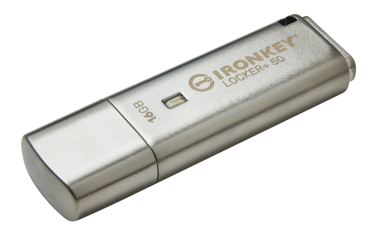 Kingston Technology - IronKey Locker+ 50 unidad flash USB 16 GB USB tipo A 3.2 Gen 1 (3.1 Gen 1) Plata