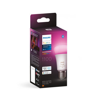 Philips by Signify - Hue White and Color ambiance Bombilla inteligente A60 - E27 - 1100