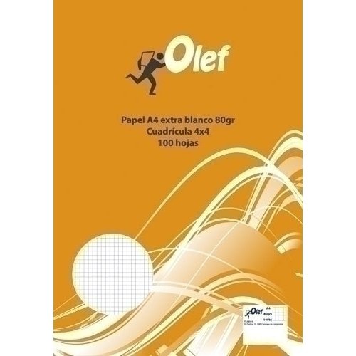 OLEF - PAPEL A4 OLEF 80g 100h CUADRIC.4x4