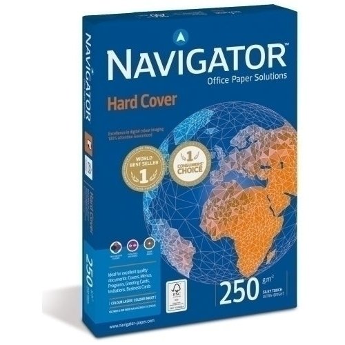 Navigator - PAPEL A4 NAVIGATOR 250g 125h HARD COVER - Pack de 7 unidades