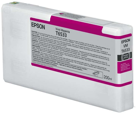 Epson T6533 Magenta Cartucho de Tinta Original - C13T653300 Tintasmurcia.com