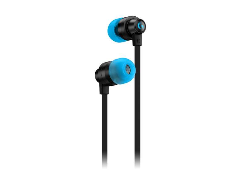 Logitech G333 Auriculares Gaming con Microfono - Adaptador USB-C - Multiplataforma - Altavoces Dinamicos - Jack 3.5mm - Color Negro/Azul 1 pieza(s)