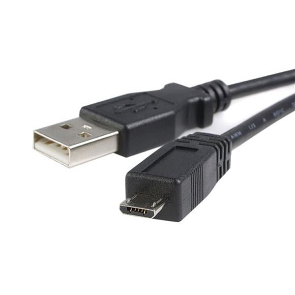 StarTech.com - Cable Adaptador de 1m USB A Macho a Micro USB B Macho para Teléfono Móvil Carga y Datos - Negro