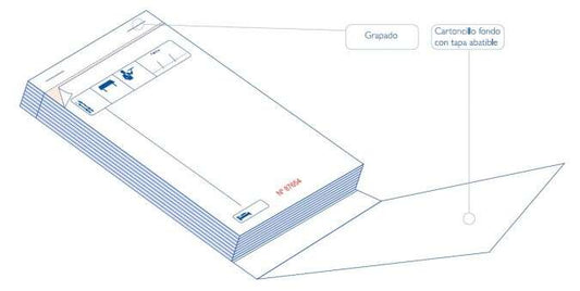 Talonario de Comandas 8.8x15 Triplicado Modelo Raya 10 pieza(s)