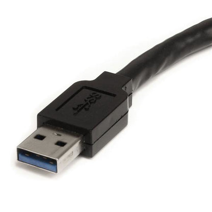 StarTech.com - Cable Extensor Alargador USB 3.0 SuperSpeed Activo de 10m - USB A Macho a Hembra - Negro