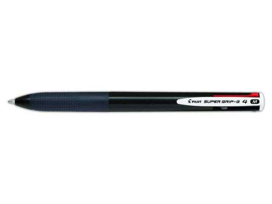 Pilot - PILOT BOLIGRAFO SUPERGRIP G 4 COLORES TINTA CUERPO NEGRO -12U-