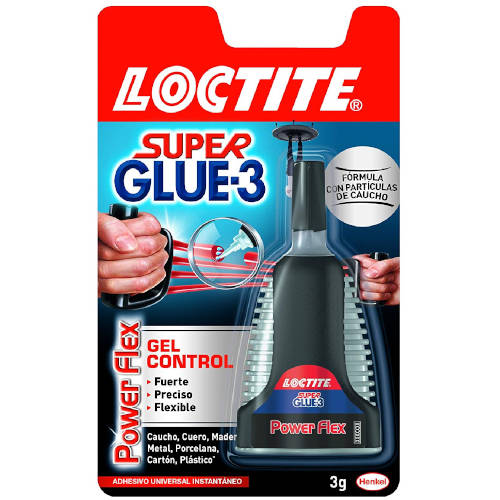 Loctite - 12 Unidades ADHESIVO INSTANTANEO SUPER GLUE-3GR. POWER FLEX LOCTITE 2067093