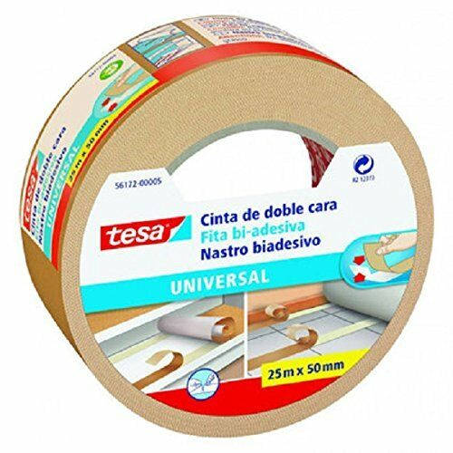 TESA - CINTA ADHESIVA UNIVERSAL DOBLE CARA ESPECIAL MOQUETAS 50MM.X25M. TESA 56172-00005-11