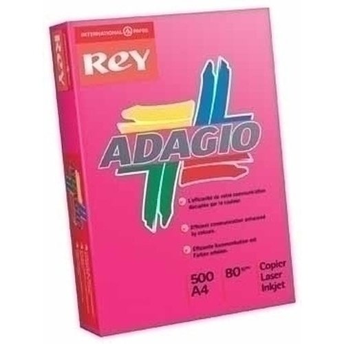 Adagio - PAQUETE 500 HOJAS PAPEL A4 80GR. MALVA PALIDO ADAGIO 156223