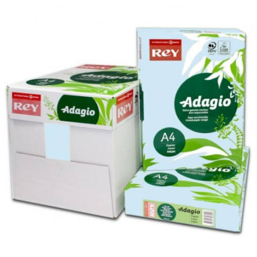 Adagio - PAQUETE 500 HOJAS PAPEL A4 80GR. AZUL PALIDO ADAGIO 156224