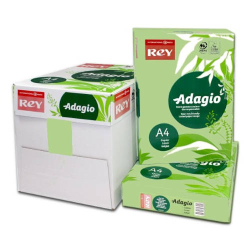 Adagio - PAQUETE 500 HOJAS PAPEL A4 80GR. VERDE HOJA PALIDO ADAGIO 156228