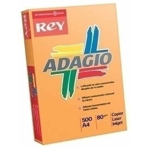 Adagio - PAQUETE 500 HOJAS PAPEL A4 80GR. AMARILLO INTENSO ADAGIO 156249