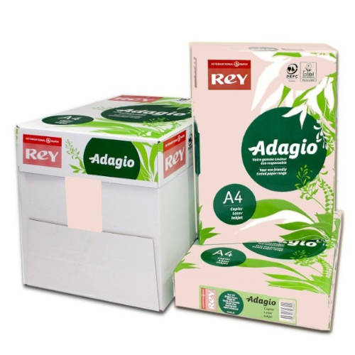 Adagio - PAQUETE 500 HOJAS PAPEL A3 80GR. ROSA PALIDO ADAGIO 156235