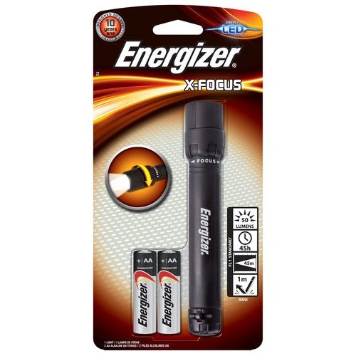 Energizer - LINTERNA LED DE TRABAJO MODELO X-FOCUS 2AA DISTANCIA 38 M. ENERGIZER E300669301