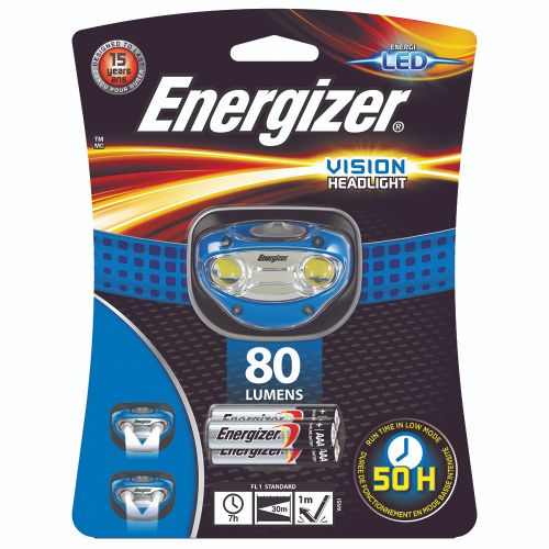 Energizer - LINTERNA LED HEADLIGHT VISION 3AAA HDA32 COLOR AZUL ENERGIZER E300280302