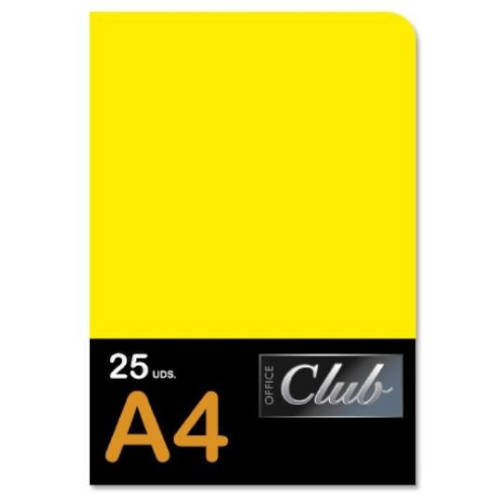 Office Club - PACK 25 UNIDADES SUBCARPETA FORMATO A4 AMARILLO OFFICE CLUB 318191