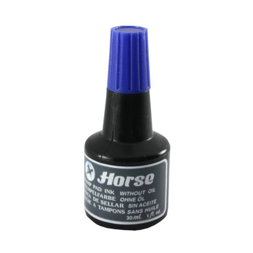 Horse - TINTA PARA ENTINTAR TAMPON 30 CC. COLOR AZUL HORSE 251101