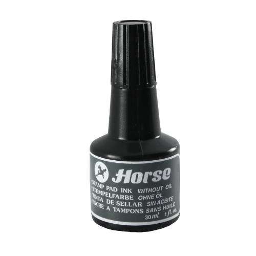 Horse - TINTA PARA ENTINTAR TAMPON 30 CC. COLOR NEGRO HORSE 251102