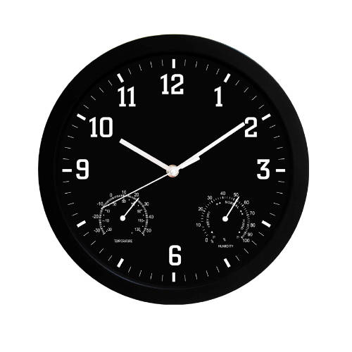 Poessa - RELOJ DE OFICINA COLOR NEGRO 30 CM.326540