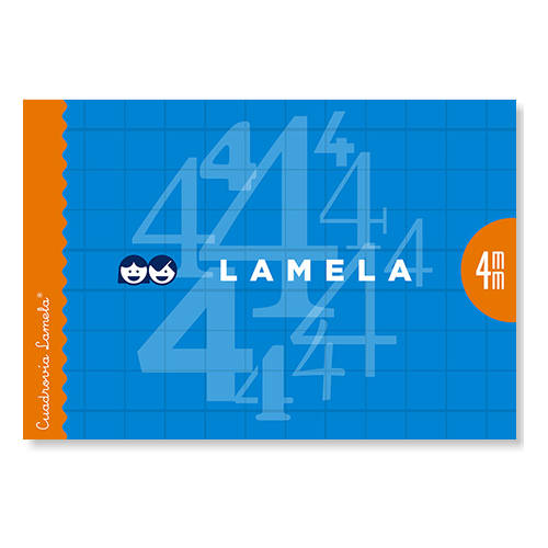 Lamela - LIBRETA CUBIERTA BASICA 4º APAISADO RAYADO 4 MM 30 HOJAS APAISADA LAMELA 06AP04