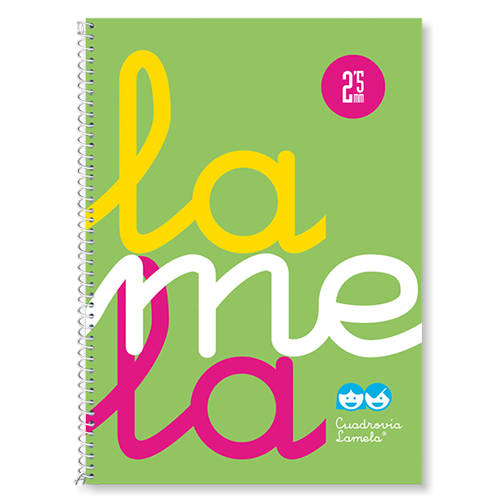 Lamela - CUADERNO CUARTO FLÚOR POLIPROPILENO RAYADO 4 MM.COLORES SURTIDOS LAMELA 7CTP004S