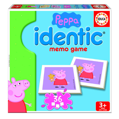 Educa - JUEGO IDENTIC PEPPA PIG +3 AÑOS EDUCA BORRAS 16227