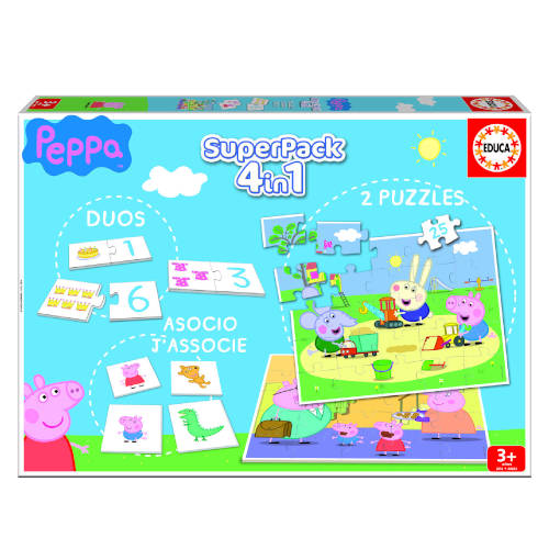 Educa - Superpack Peppa Pig Puzzle rompecabezas 25 pieza(s) Dibujos