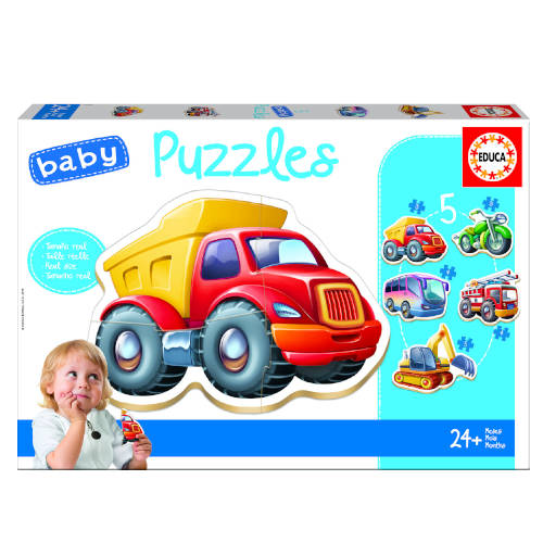 Educa - BABY PUZZLE VEHICULOS +24M EDUCA BORRAS 14866