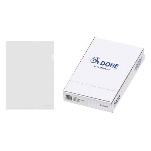 DOHE - CAJA 100 DOSSIERES UÑERO BASIC CRISTAL A4 217X305 100 U DOHE 90591