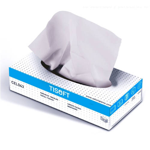 Tisoft - CAJA DE 100 PAÑUELOS FACIALES TISOFT CE498