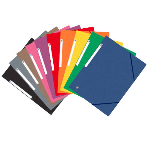 Oxford - CARPETA DE GOMAS OXFORD TOP FILE+ A4+ COLORES SURTIDOS VIVOS OXFORD 400114319 Pack 10 Unid