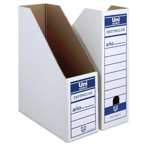 Unisystem - BOX REVISTERO CARTON DEFINICLAS UNISYSTEM DEFINICLAS 70906570 Pack 12 Unid