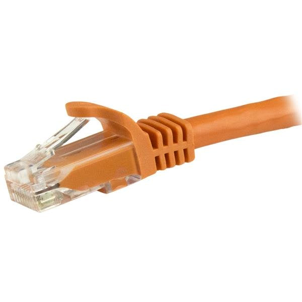 StarTech.com - Cable de Red Ethernet Cat6 Sin Enganche de 5m Naranja - Cable Patch Snagless RJ45 UTP