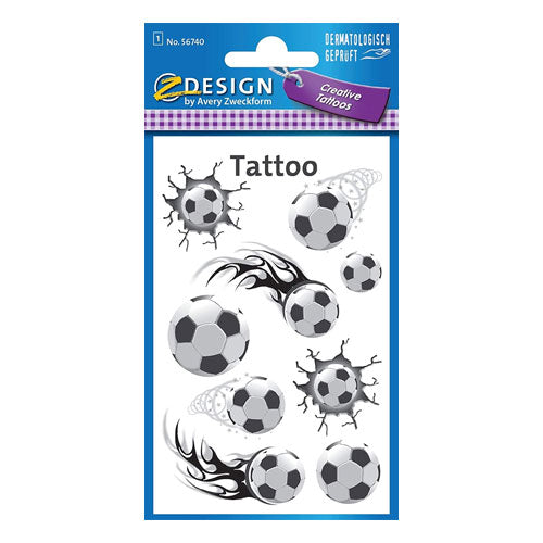 Avery - SOBRE CON 1 HOJA 76X120MM Y 9 PEGATINAS TATOO BALONES AVERY 56740