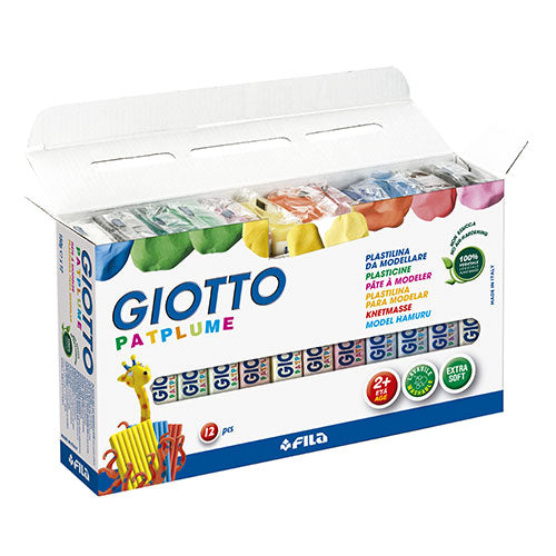 Giotto - CAJA 12 PLASTILINA PATPLUME 150G GIOTTO F511900