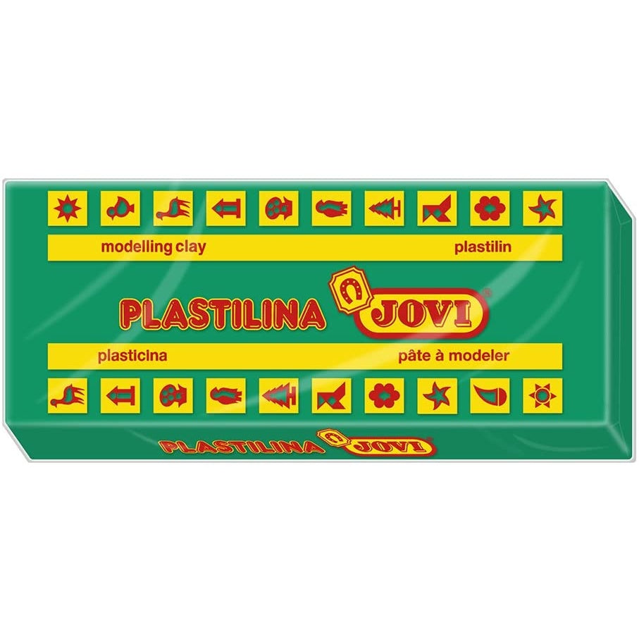 Jovi - CAJA 15 PASTILLAS PLASTILINA 150 G - VERDE OSCURO JOVI 7111 7111