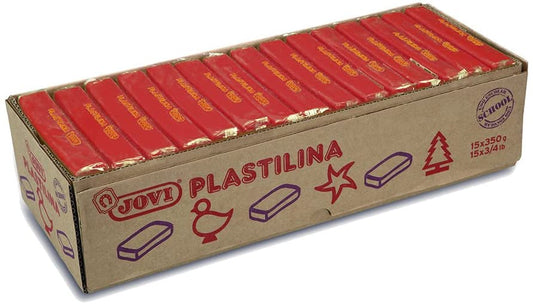 Jovi - PASTILLAS PLASTILINA 350 G - ROJO JOVI - 1 pieza(s) - 7205