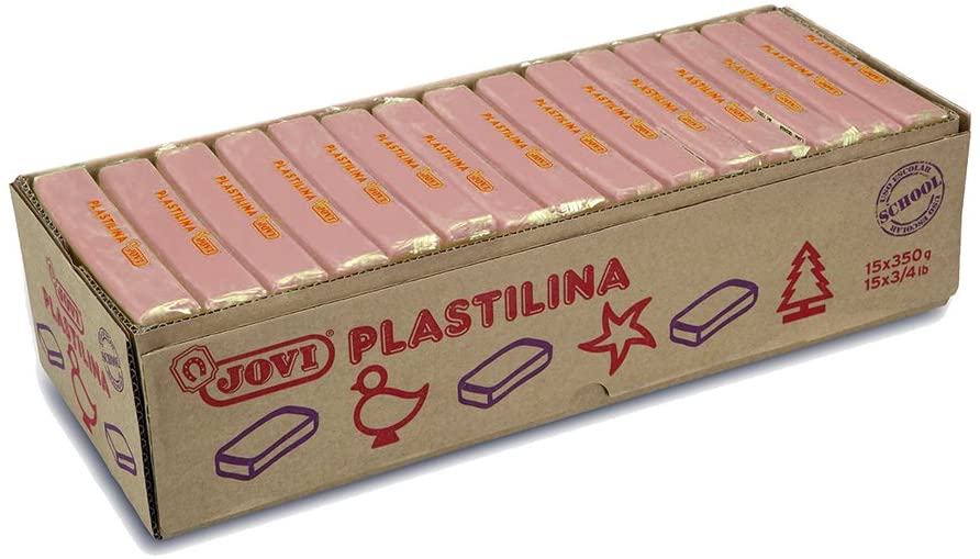 Jovi - PASTILLAS PLASTILINA 350 G - ROSA JOVI - 1 pieza(s) -7207